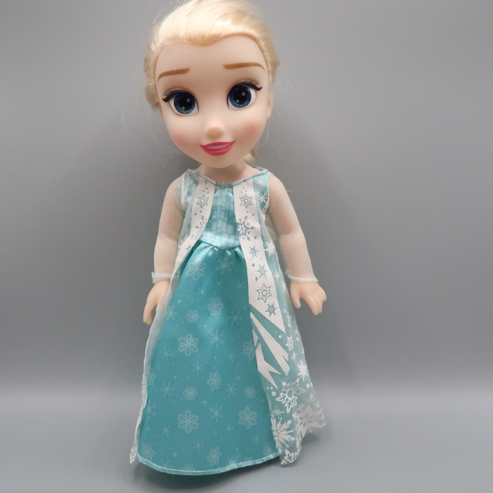 Disney's Frozen Singing Talking Elsa Doll Jakks Pacific 13" Tall Blue Dress